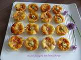 Mini pizzas en bouchées