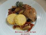 Morceaux choisis de lapin en cocotte