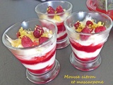 Mousse citron et mascarpone