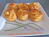 Muffins aux tomates cerises et saumon