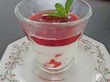 Panna cotta chocolat blanc et fraises