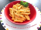 Penne al baffo ou penne à la moustache
