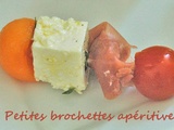 Petites brochettes apéritives