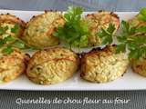 Quenelles de chou fleur au four