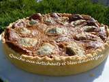 Quiche aux artichauts et bleu d’Auvergne