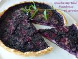 Quiche myrtille framboise et verveine