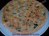 Quiche saumon-brocolis