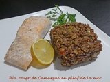 Riz rouge de Camargue en pilaf de la mer