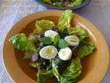 Salade aux foies de volaille et aux herbes