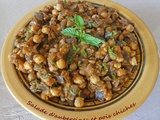 Salade d’aubergines et pois chiches