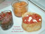 Tartare de tomate en habit DORÉ