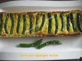 Tarte aux asperges vertes