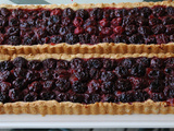 Tarte aux cerises et massepain