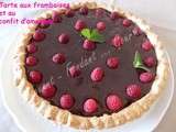 Tarte aux framboises et confit d’amandes