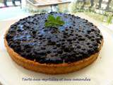 Tarte aux myrtilles et aux amandes