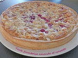 Tarte framboise amande et noisette