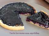 Tarte lorraine aux myrtilles