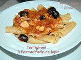 Tortiglioni à l'estouffade de lapin