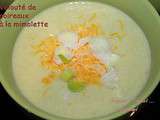 VELOUTÉ de poireaux à la mimolette