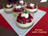 Verrines vanille-framboise