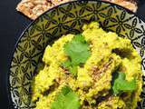 Crème tartinade  de pois cassés au curcuma et gomasio