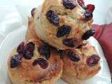 Muffins aux cranberries {mais pas que...}