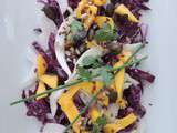 Salade mangue, fenouil et compagnie {beaucoup de compagnie}