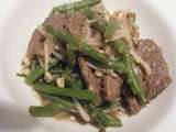 Sauté de canard au combawa et haricots verts