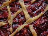 Tarte au fraises { cuites }