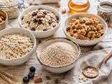 Céréales pour diabète type 2 : flocons d’avoine, son d’avoine, muesli ou granola