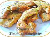 Beignets de fleurs de courgettes