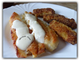 Filets de poisson sauce parmesan