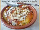 Minis gratins de mirabelles à la ricotta et amandes