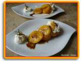 Nectarines Grillées au Romarin, Chantilly au Mascarpone...... et quelques cactées