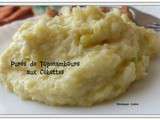 Purée de topinambours aux cébettes