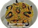 Soupe crémeuse aux moules et aux épices