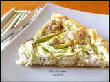 Tarte mozzarella, courgettes et fleurs de courgettes farcies,