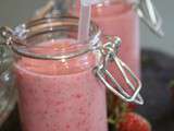 Milk-shake a la fraise et framboise