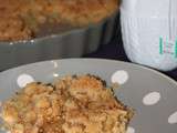 Crumble aux pommes du chat qui tousse