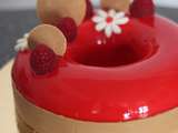 Entremets Dulcey Framboise en étapes