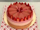 Entremets Pink (fraises et citron vert)