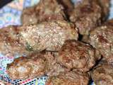 Kofte (boulettes de viande turques) et Cacik