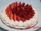 Tarte sablée aux fruits rouges et chantilly à la fleur d'oranger