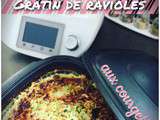 Gratin de ravioles aux courgettes