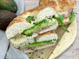 Bagel saumon avocat