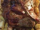 Gigot d'agneau cuit au four