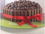 Layer Cake chocolat noir chocolat blanc Kit Kat Maltesers