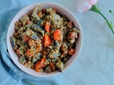 Lentilles et aubergines à la tomate Recette Companion