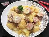 Saucisses Pomme de Terre Tartiflette Recette Cookeo