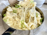 Spaetzle aux oignons et fromage